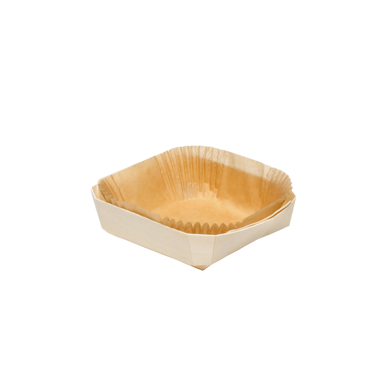 Barquette en bois Lady 170x145x45 mm par 100