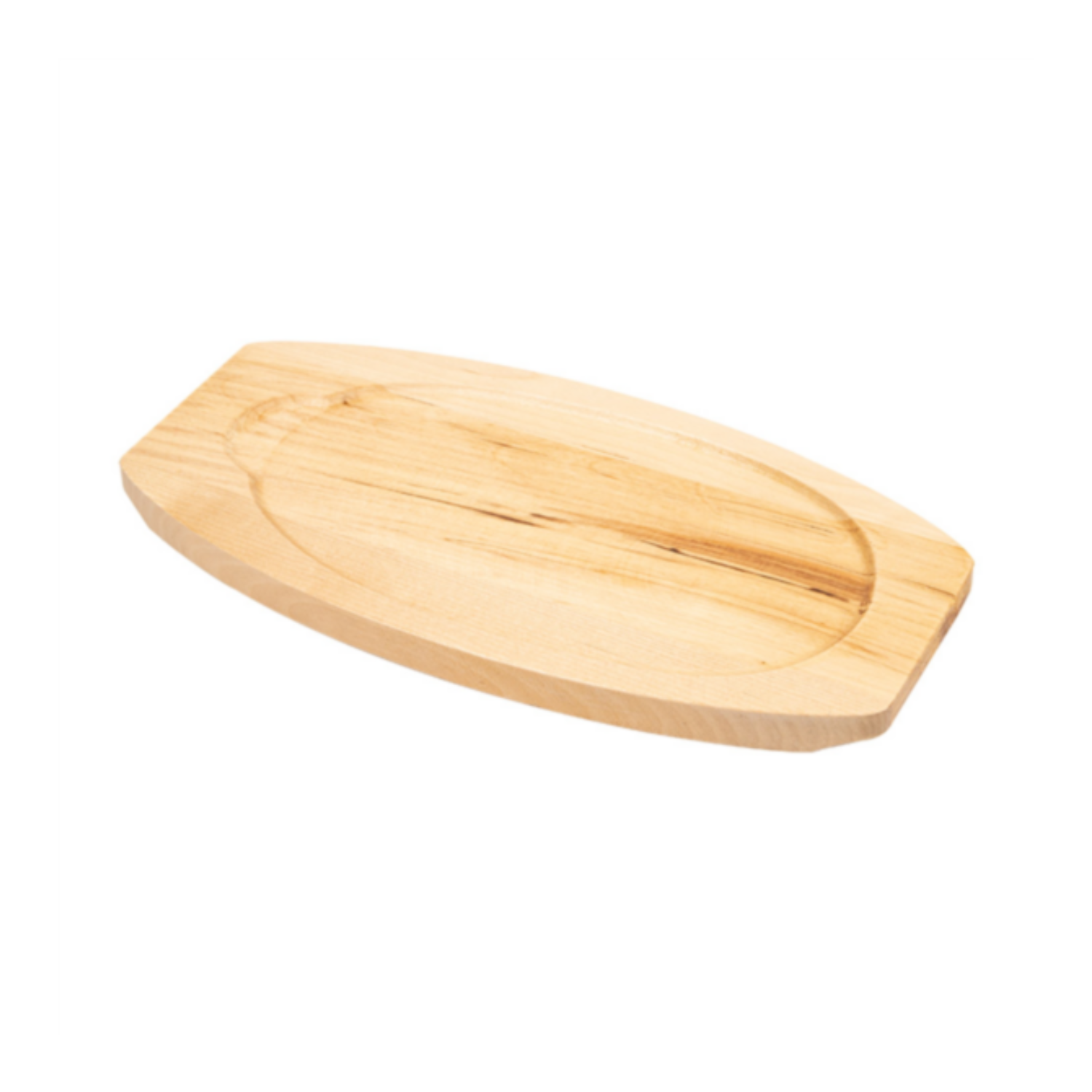 Poêlon en fonte 23,5 × 13,5 cm sur planche bois - ProSaveurs