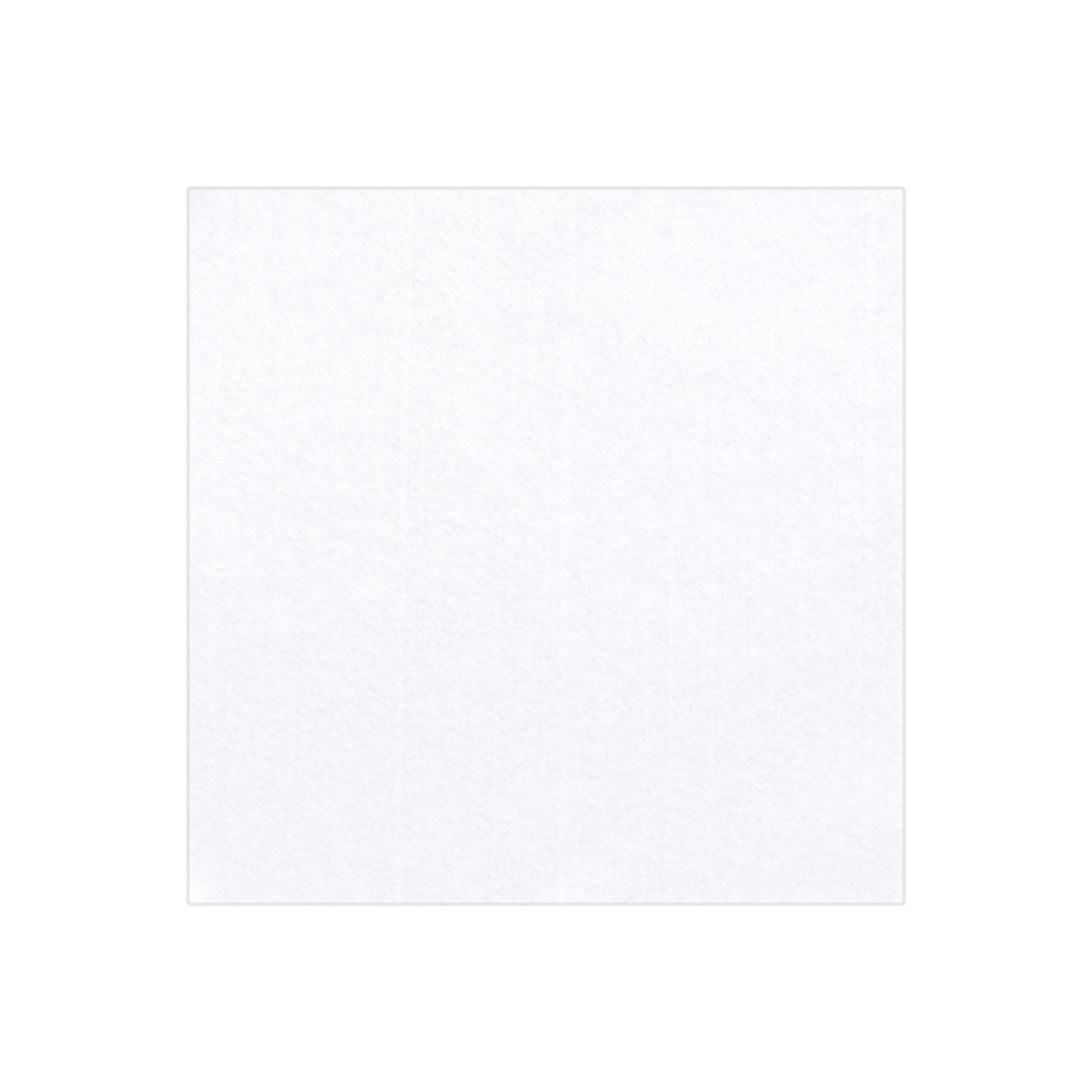 Nappe jetable effet tissu blanche coupée pliée 100 x 100 cm par 200