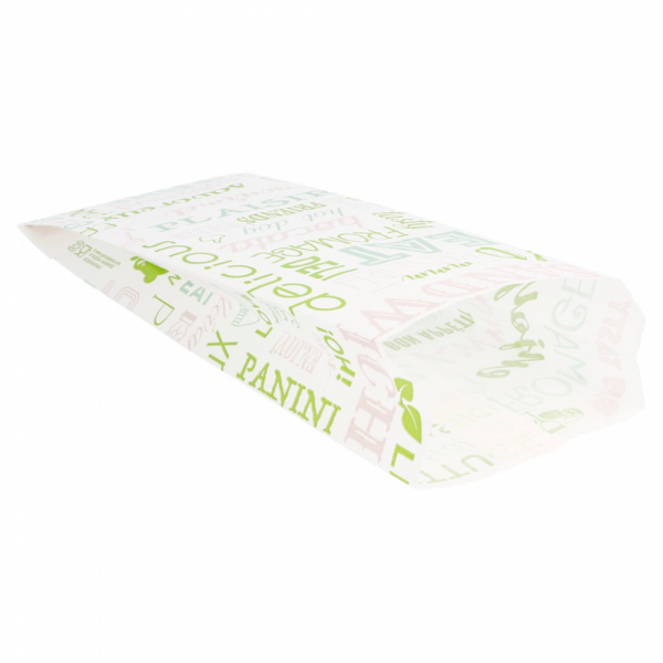 Sachets sandwiches en papier blanc 9+4x30 cm personnalisés 1 couleur CN08-22922P1C-1