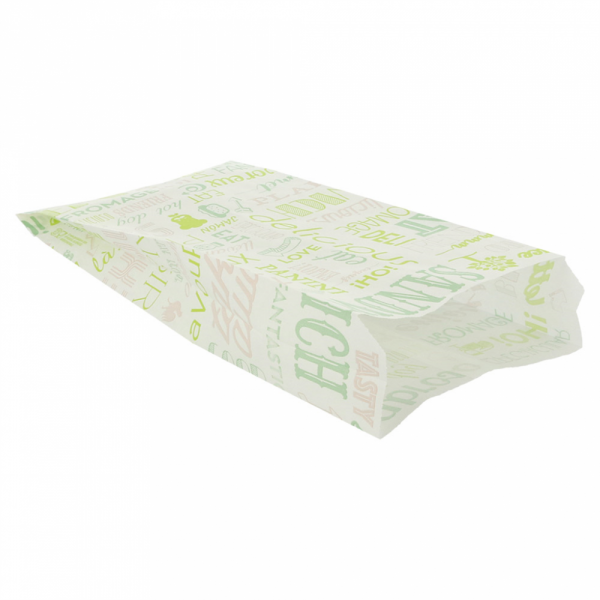 Sachets sandwiches en papier blanc 12+4x26 cm personnalisés 1 couleur CN08-22923P1C-2