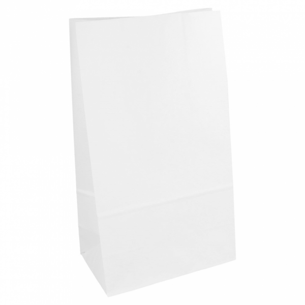 Sac SOS en papier blanc 14+8x24 cm personnalisé 1 couleur CN08-22231P1C-2
