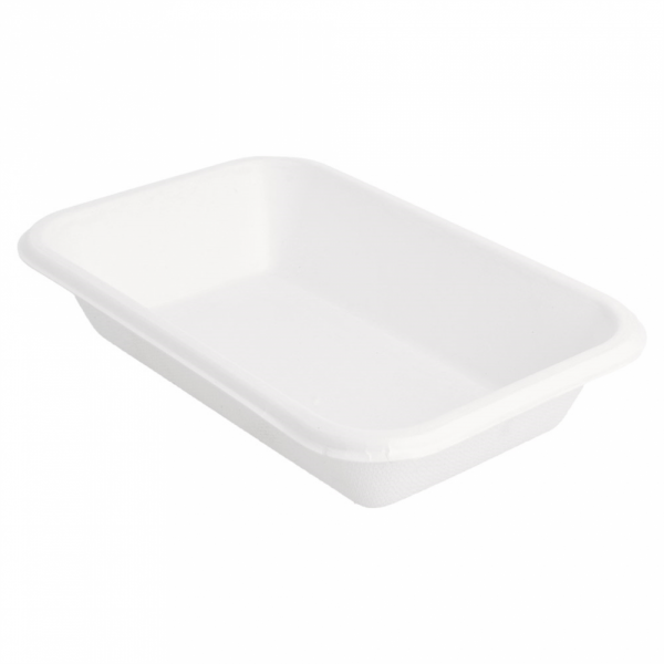 Barquette biodégradable en pulpe de canne à sucre 18x12x3.5 cm 450 ml - ProSaveurs - 2
