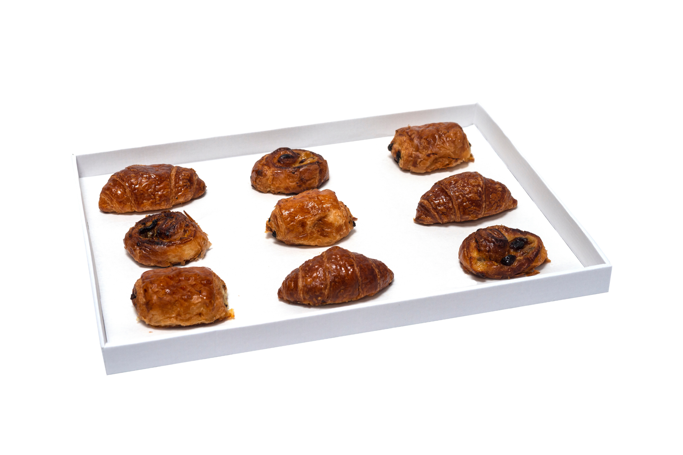 Plateau blanc pour la livraison de cocktail dejeunatoire - ProSaveurs -