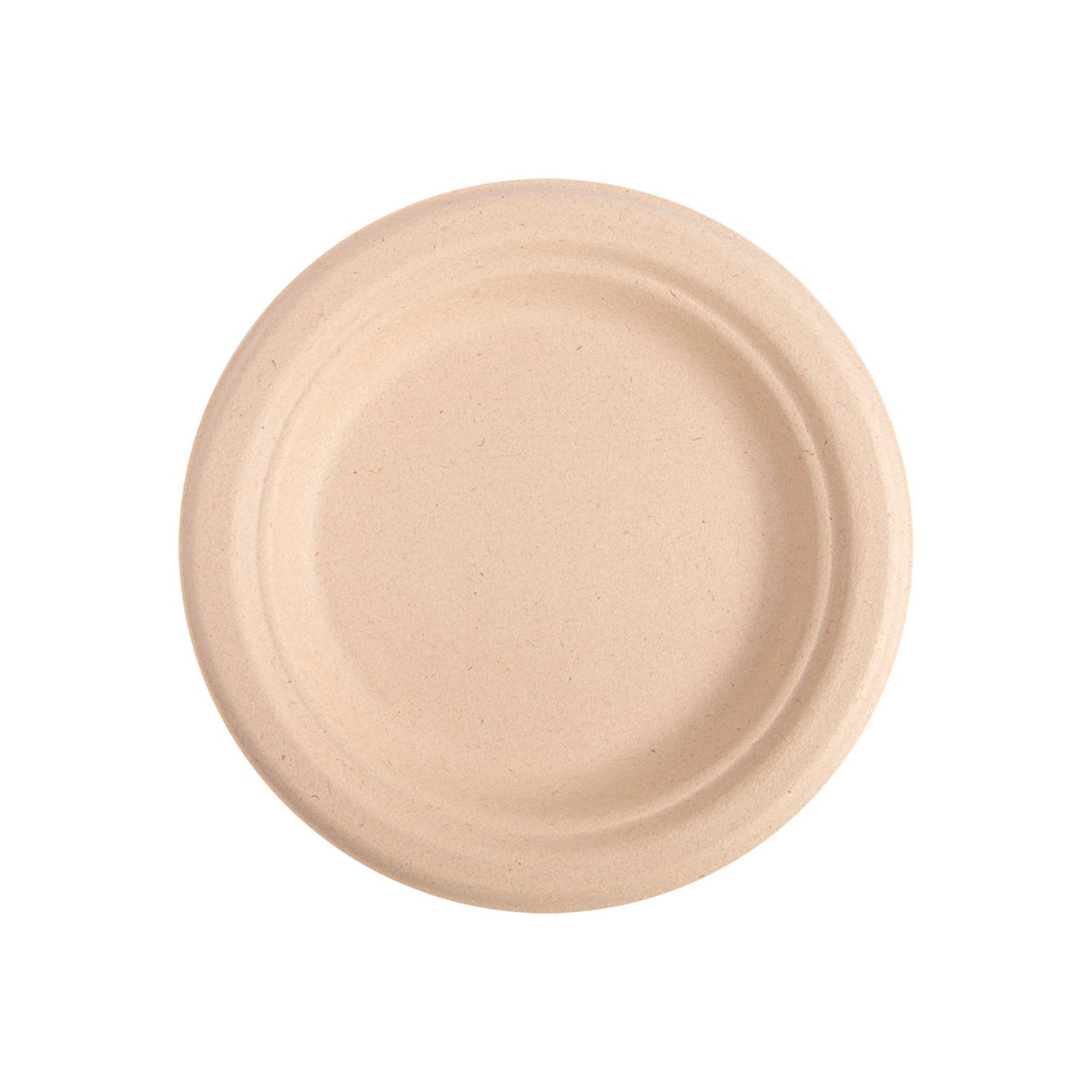Assiette pulpe naturel diam 26 cm par 500