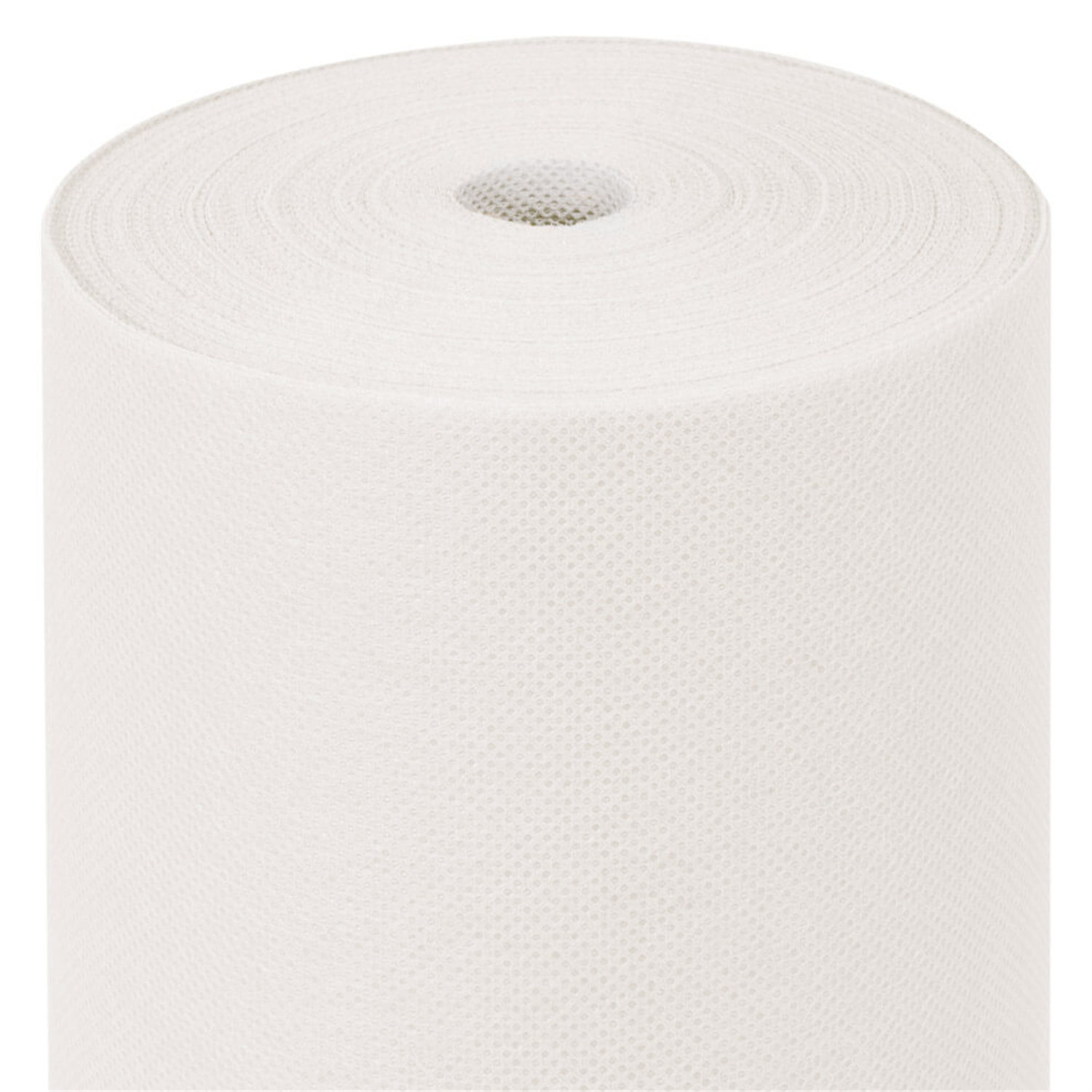 Rouleau nappe jetable papier effet tissu blanc