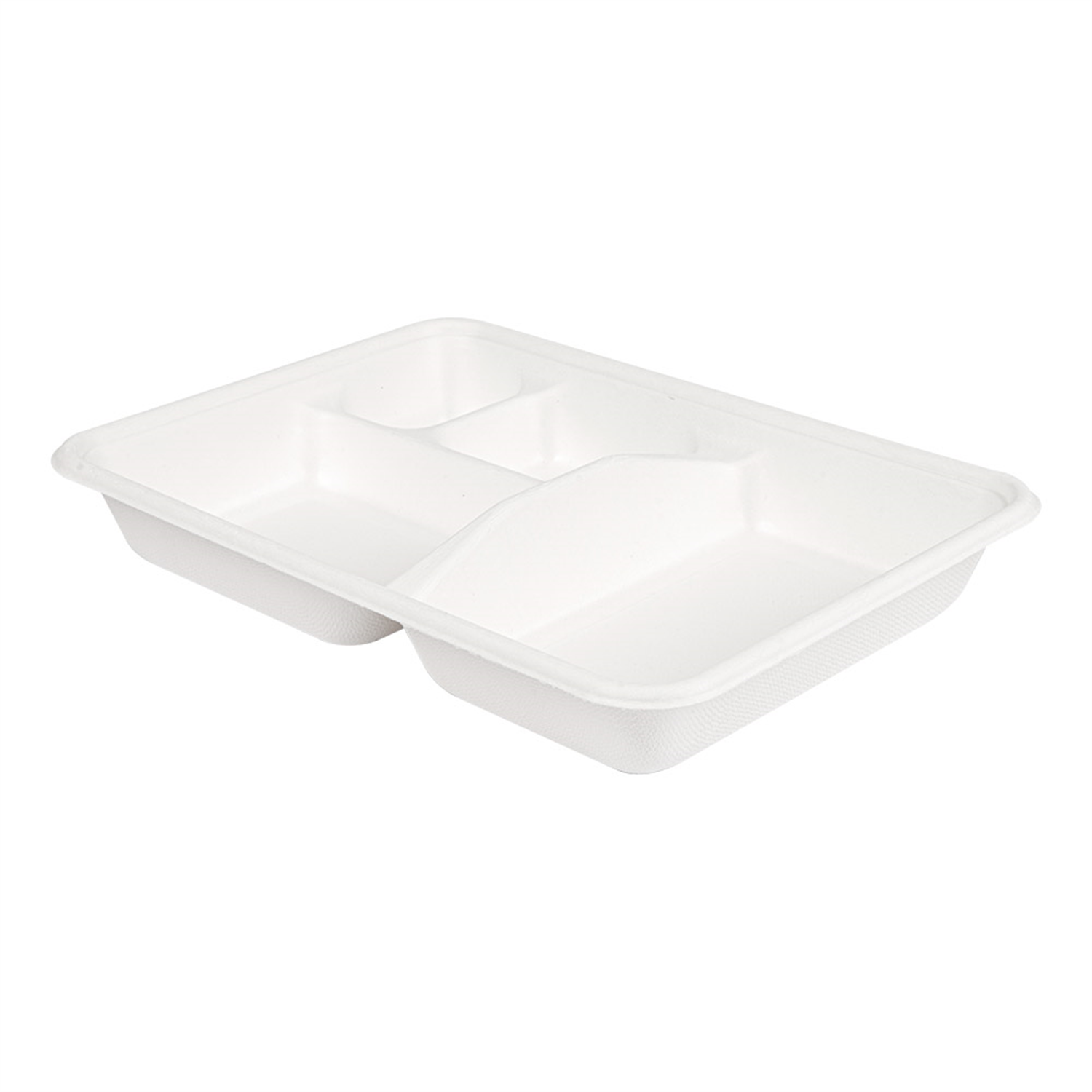 400 plateaux repas jetables en pulpe 4 compartiments prosaveurs
