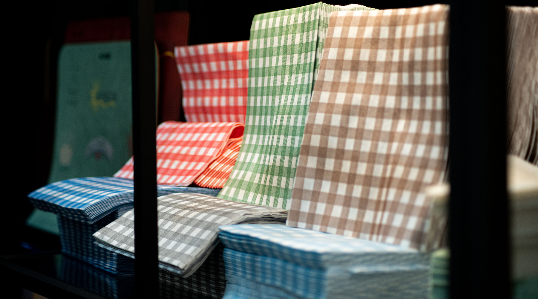 serviette papier vichy - serviette en papier - serviette papier effet tissu - ProSaveurs