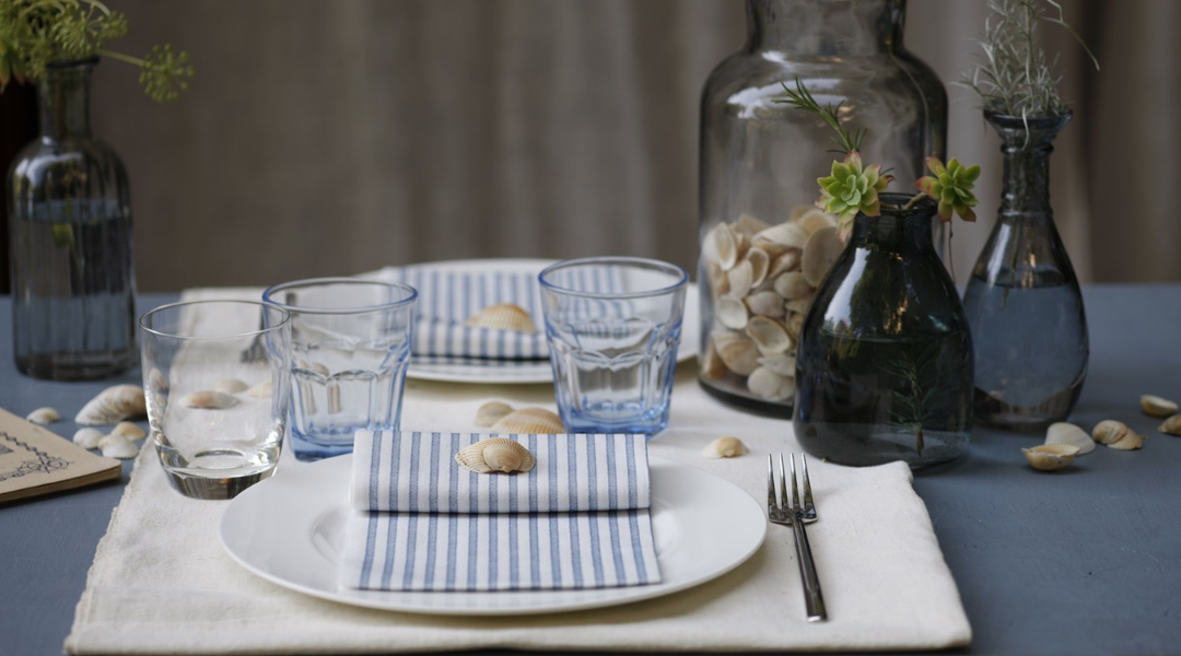 capri azur - serviette en papier - serviette papier effet tissu - ProSaveurs