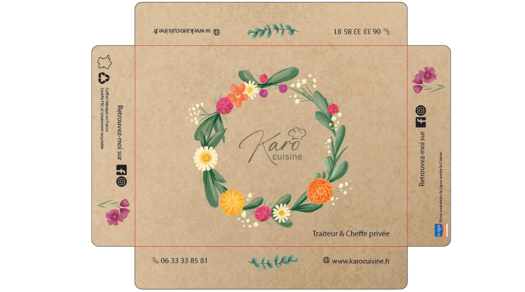 Plateau repas carton personnalisé - Karo Cuisine - Bon A Tirer - ProSaveurs - Plateau Grazing