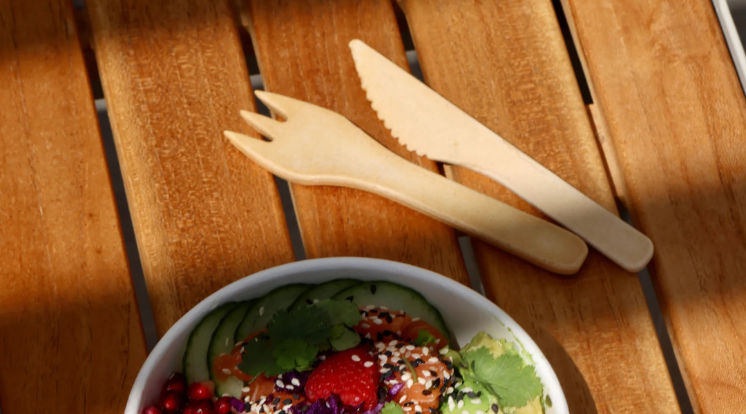 Couteau et fourchette comestibles Koovee - ProSaveurs