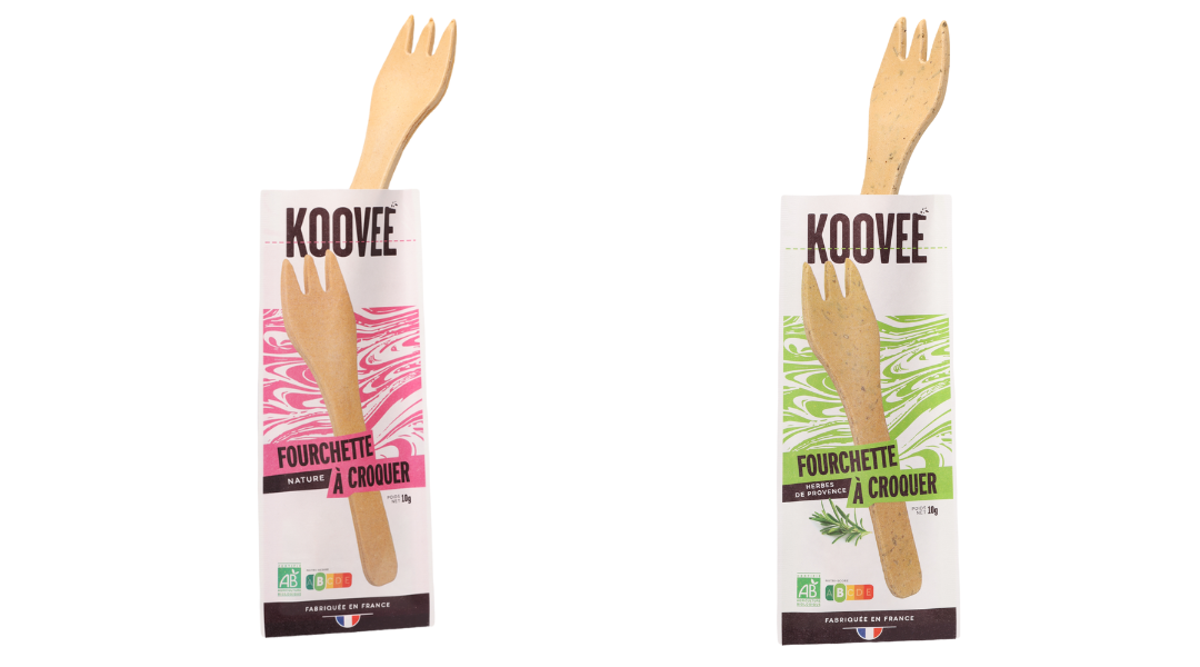 Couverts à croquer - Fourchettes comestibles - Koovee - ProSaveurs