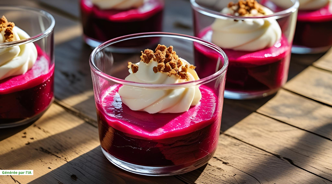 Verrine colorée à la betterave et mascarpone - verrines salées - ProSaveurs