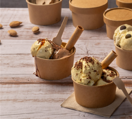 Pot à glace en carton - Restauration rapide - ProSaveurs