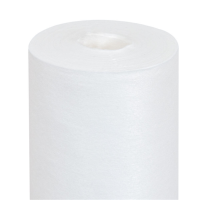 Rouleau de nappe jetable effet tissu blanche 1,20 x 25 m