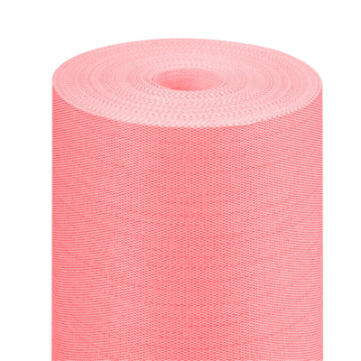 Rouleau de nappe jetable effet tissu fuchsia 1,20 x 25 m