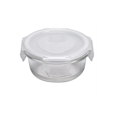 Plat en verre avec couvercle rond 400 ml par 6 - ProSaveurs