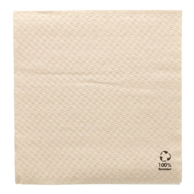 Serviette de table 1 pli recyclée 33x33 - Serviette jetable - ProSaveurs