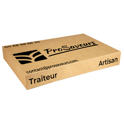 Boite traiteur 28x42 cm kraft personnalisée - ProSaveurs