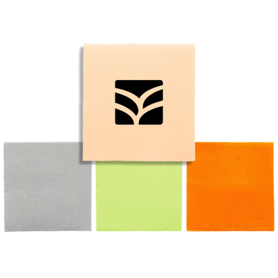 Serviette papier personnalisée couleurs pastel Double Point 20x20 cm - ProSaveurs