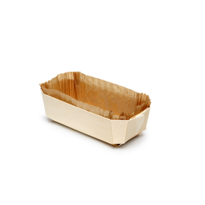 Barquette en bois Archiduc 240x115x70 mm par 100 - Panibois - ProSaveurs