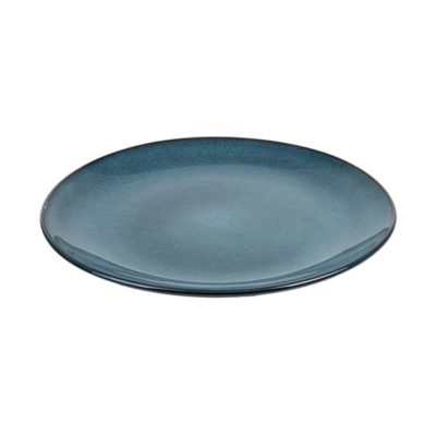 Assiette ronde en grès bleu 27 cm - Vaisselle en grès - ProSaveurs