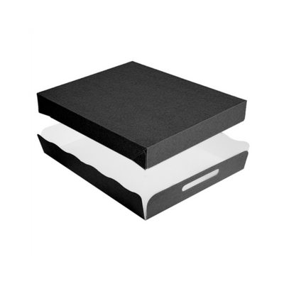 Plateau traiteur noir 40,5x30,5x6 cm par 150 - ProSaveurs