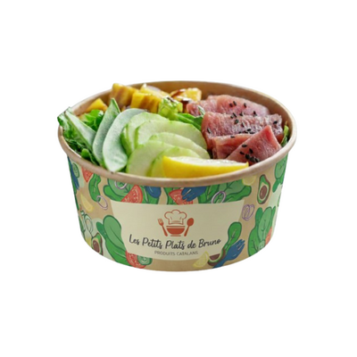 Bol personnalisé en petite série - Bol en carton avec logo - ProSaveurs