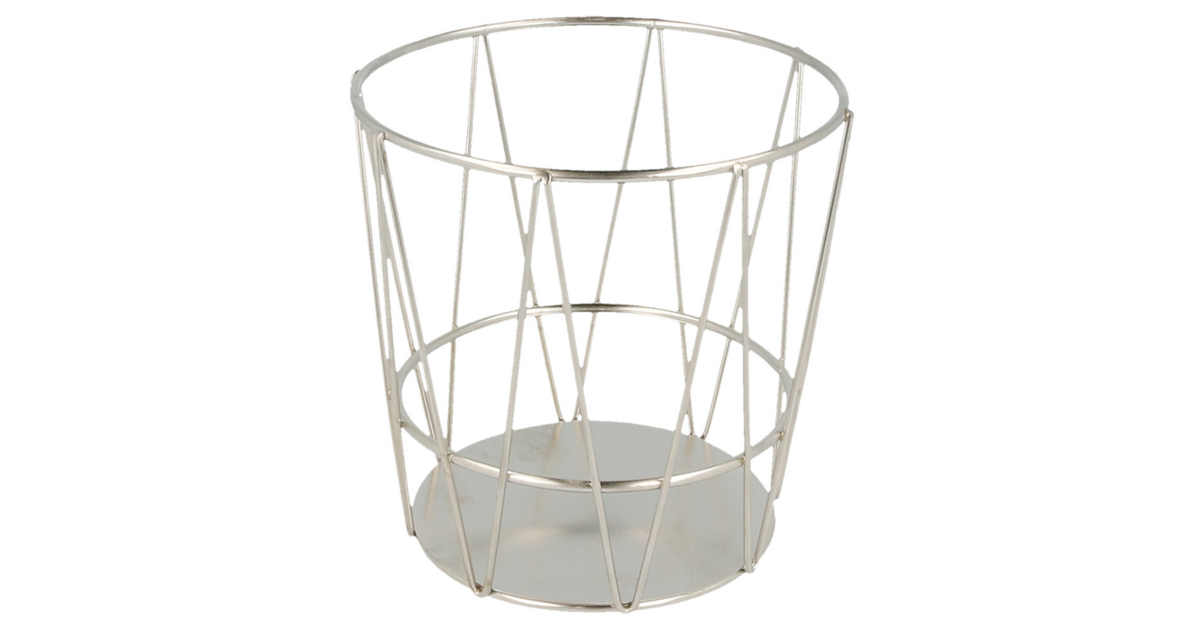 Panier à Pain Rond En Fer Forgé Noir 23 Cm - M&T International Hotel & Restaurant Supplies - RAJA Trading BV