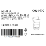 Verrine en plastique Spiro 50 ml - CN04-22C-5