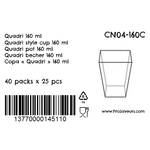Verrine en plastique Quadri 160 ml CN04-160C-4