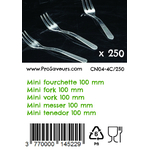 Mini fourchette en plastique par 250 CN04-4C250-3