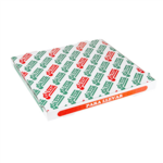 100 boites à pizza en carton blanc 40x40x3.8 cm motif Pizza - ProSaveurs
