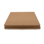 Plateau-repas écologique 300x400 mm en cannelure apparente écrue - fermé - ProSaveurs.com