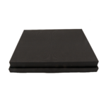Plateau-repas écologique 300x400 mm en cannelure apparente noire - fermé - ProSaveurs.com