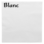 Serviette papier personnalisée 2 plis - Blanc - ProSaveurs