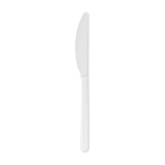 Couteau blanc en PLA 18 cm par 1000 - ProSaveurs