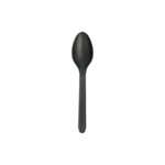 Cuillère à café noire en PLA 13 cm par 2000 - ProSaveurs