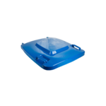 Couvercle bleu pour poubelle conteneur 240 litres grise - ProSaveurs