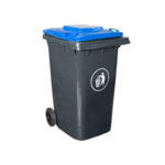 Couvercle bleu pour poubelle conteneur gris - ProSaveurs