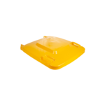 Couvercle jaune pour poubelle conteneur 240 litres grise - ProSaveurs