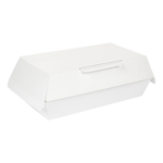 Boîte repas 20x12x7 cm blanche par 300 - ProSaveurs