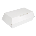 Boîte repas 22x13x8 cm blanche par 300 - ProSaveurs