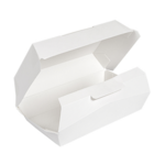 Boîte repas 22x13x8 cm blanche - ProSaveurs