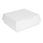 Boîte repas 24x24x9 cm blanche par 150 - ProSaveurs