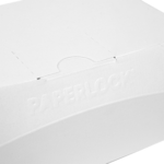 Boîte repas blanche Paperlock - ProSaveurs