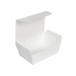 Boîte repas 14x10x5 cm blanche - ProSaveurs
