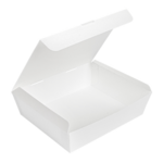 Boîte repas 21x18x6 cm blanche - ProSaveurs