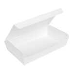 Boîte repas 28x17x5 cm blanche - ProSaveurs