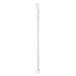 Pailles en papier blanche 20 cm diam 0.6 cm emballée individuellement par 3000 - ProSaveurs